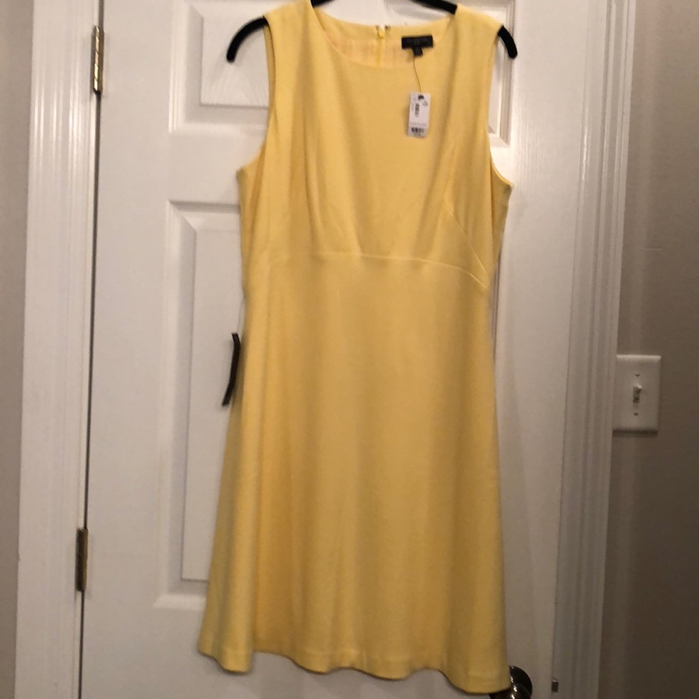 Lemon yellow The Limited dress